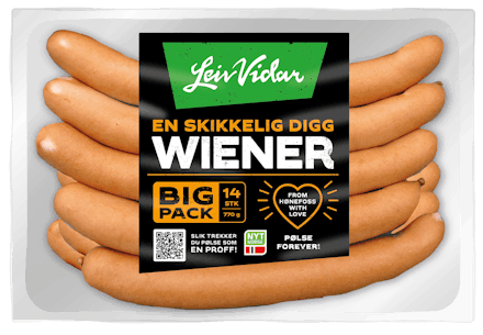 Leiv Vidar Wienerpølser 14stk