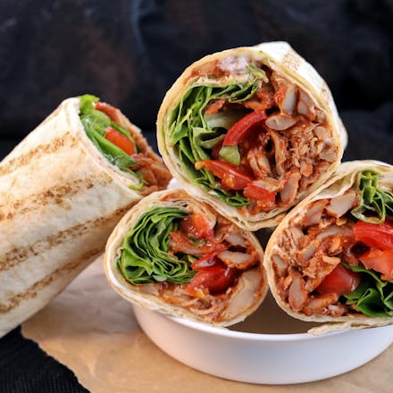 Pulled Chicken BBQ wrap