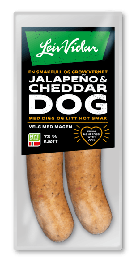 Leiv Vidar Jalapeno & Cheddar Dog, 220g