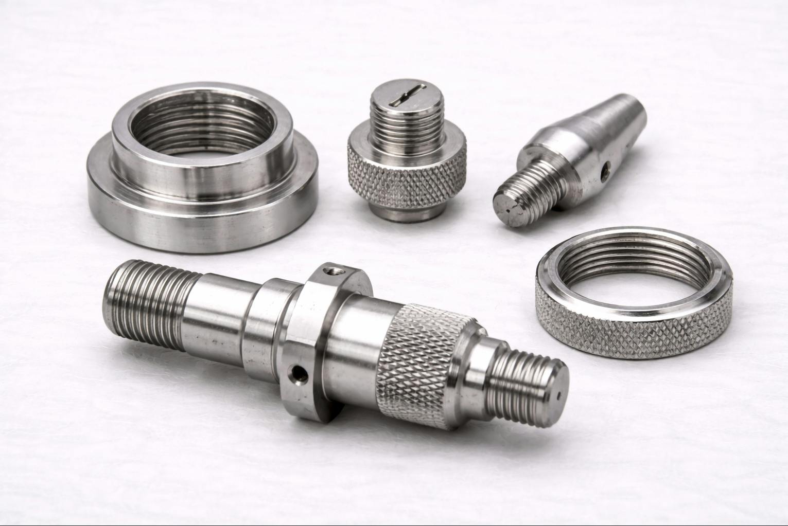 Detalės, pagamintos CNC tekinimo arba CNC frezavimo būdu