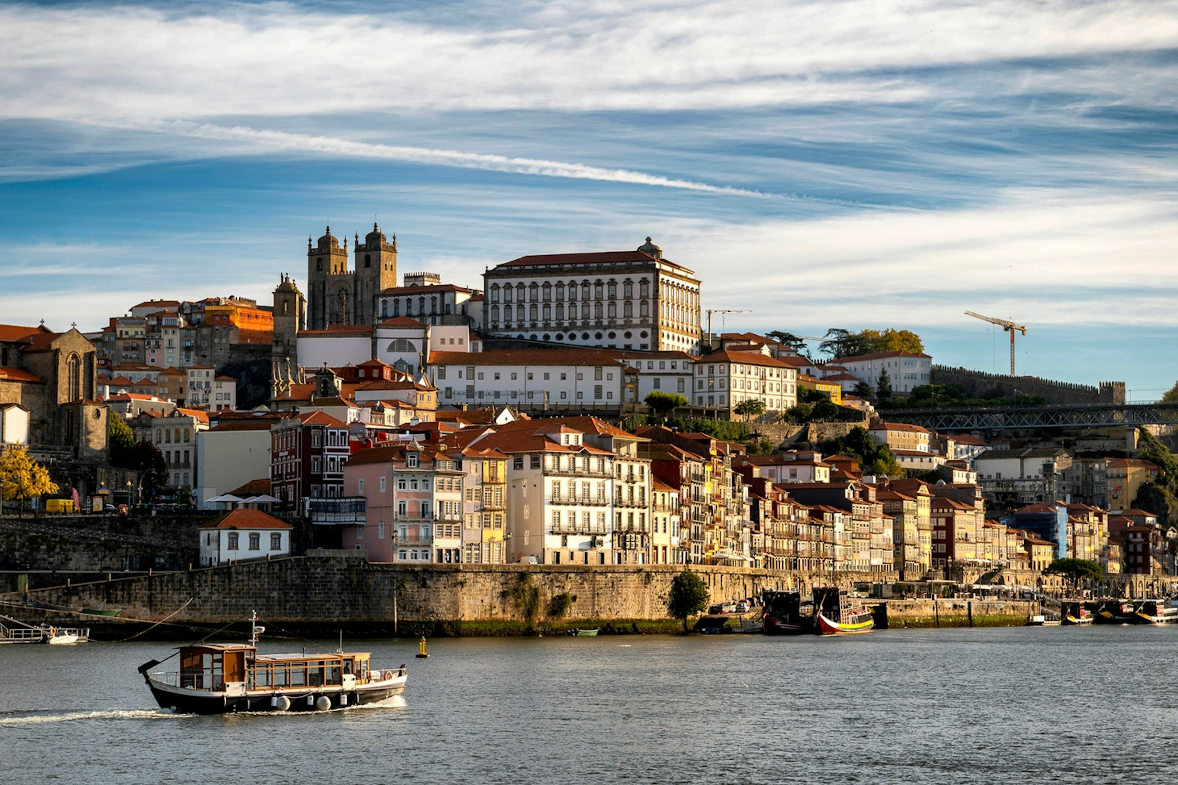 View of the river Douro and Ribeira in Porto