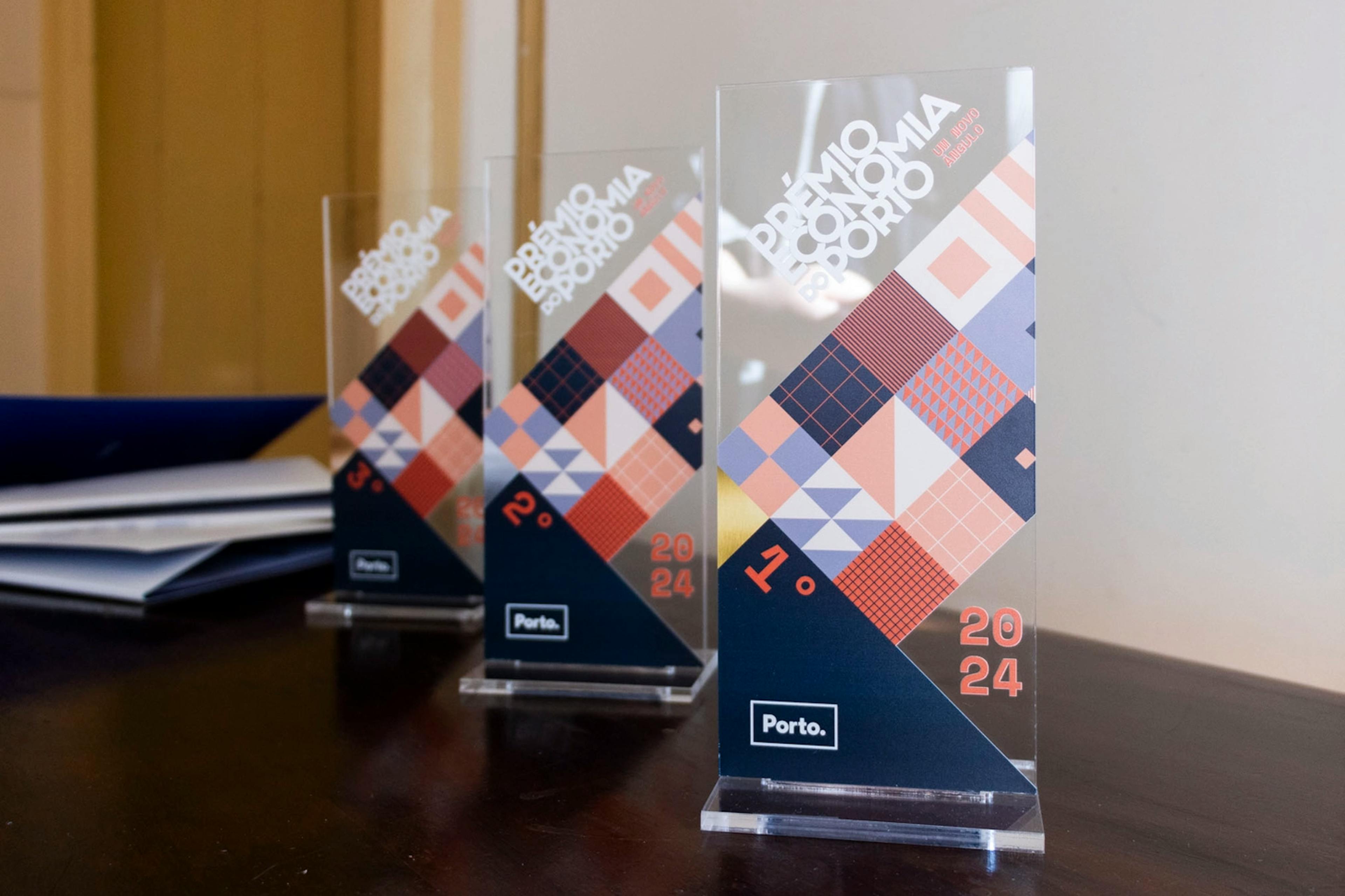 Trophies from the 3rd Edition of the Porto Economics Award
