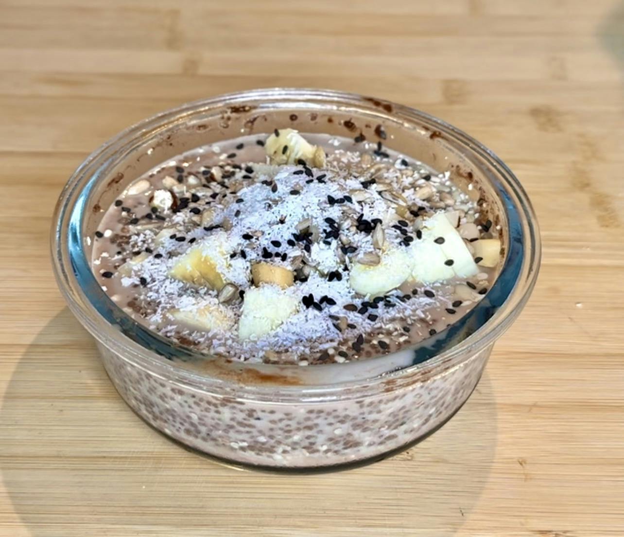 Chocolate hemp chia pudding