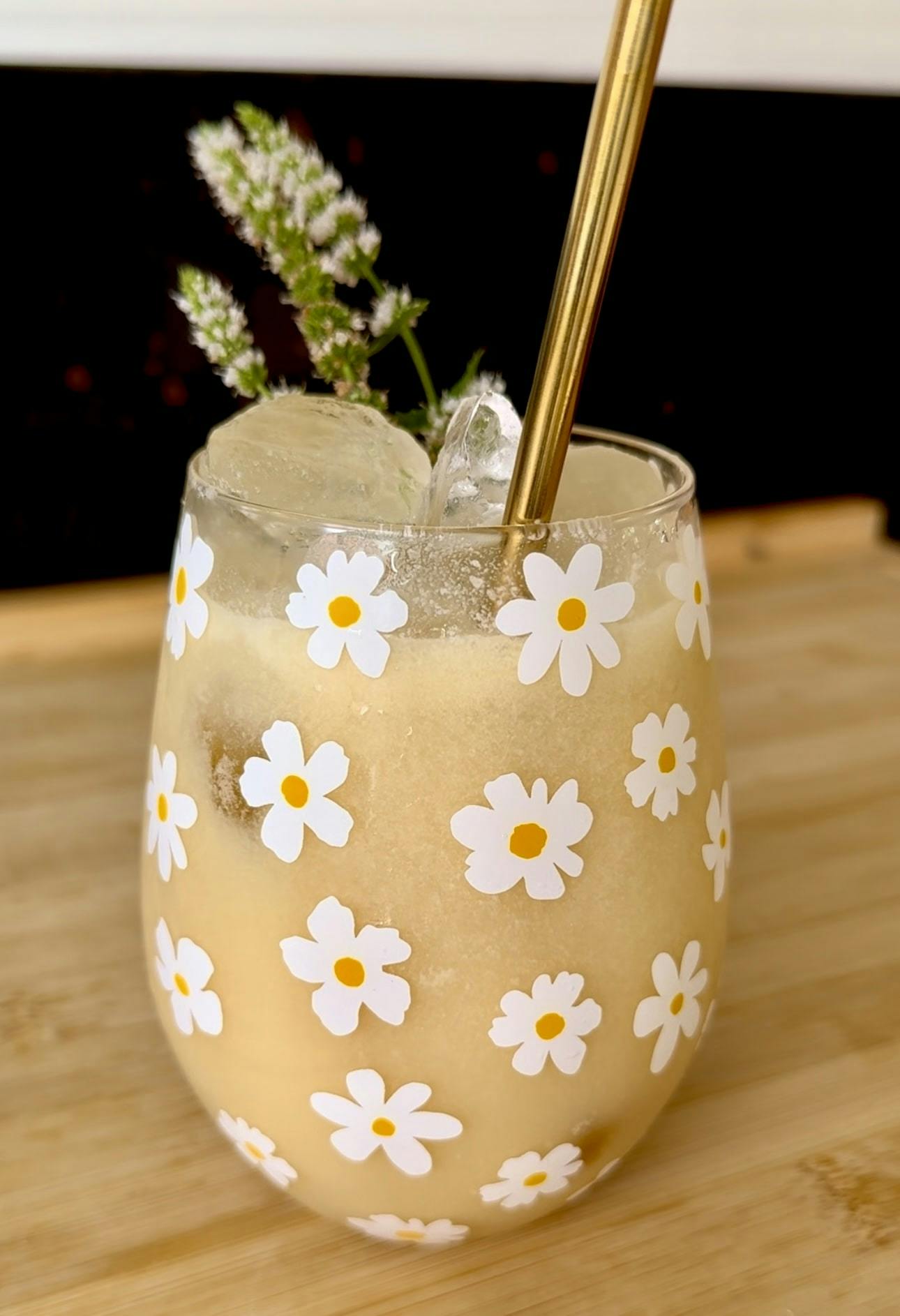 Brazilian Lemonade with condensed oat milk and lemons