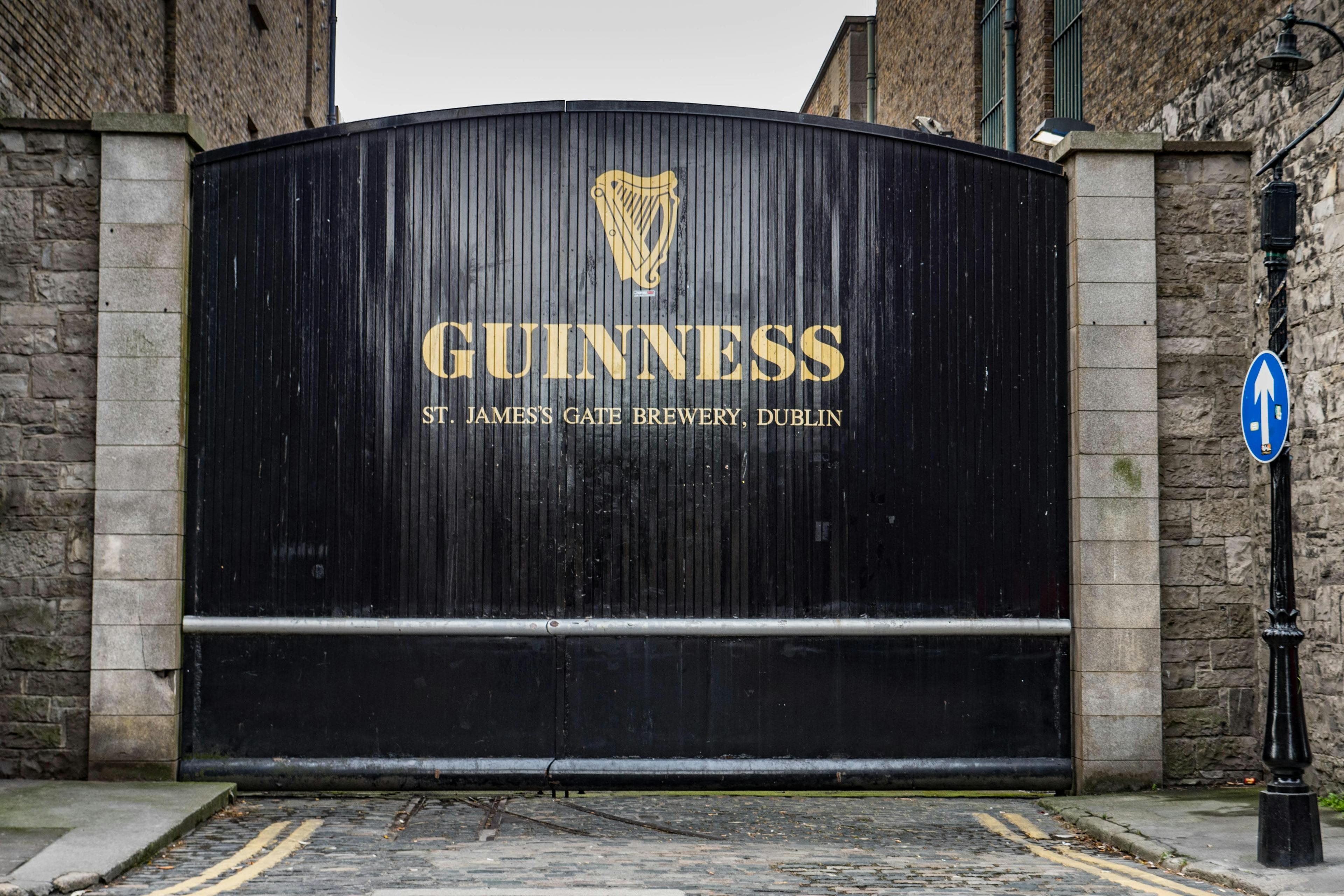 The Guinness Storehouse gates. 