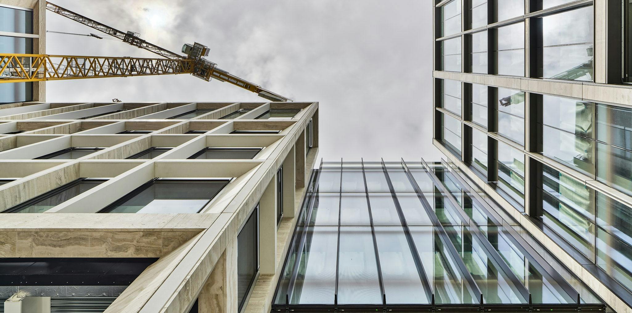 The Wilton Park development, looking from the ground up.