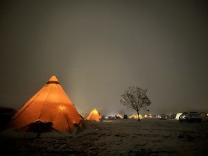 －10℃までいかなくとも、冬キャンプでは日没とともに氷点下になることも。