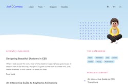 A screenshot of Josh W. Comeau's website.