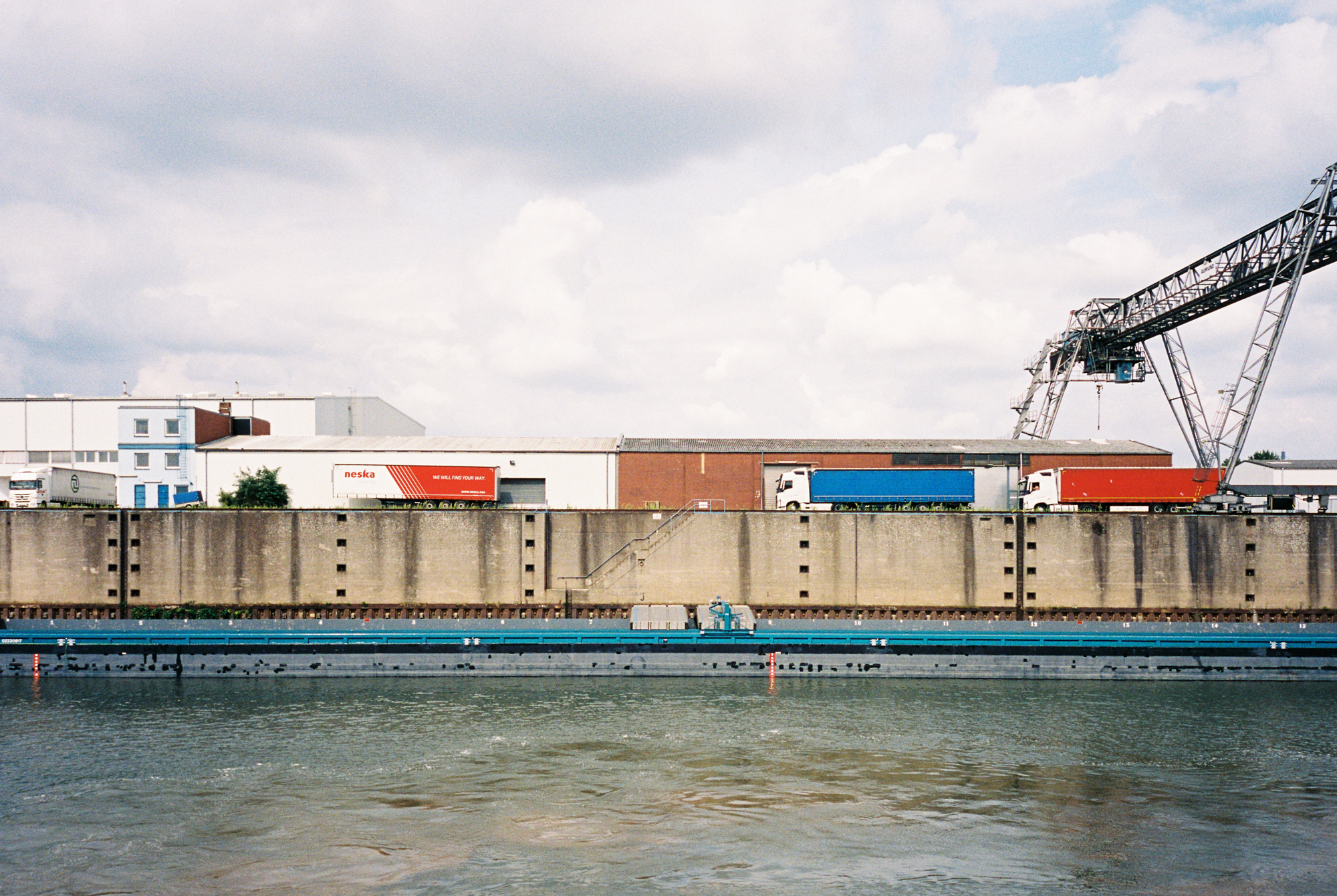 On the Rhine River in Düsseldorf