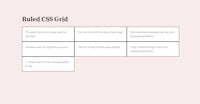 An example of what you get when applying a border of a certain thickness to each child in a CSS grid.