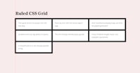 A graphic highlighting an issue we face with a ruled CSS grid that has thick lines.