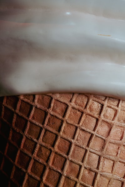 A close up of a plastic Ice Cream.