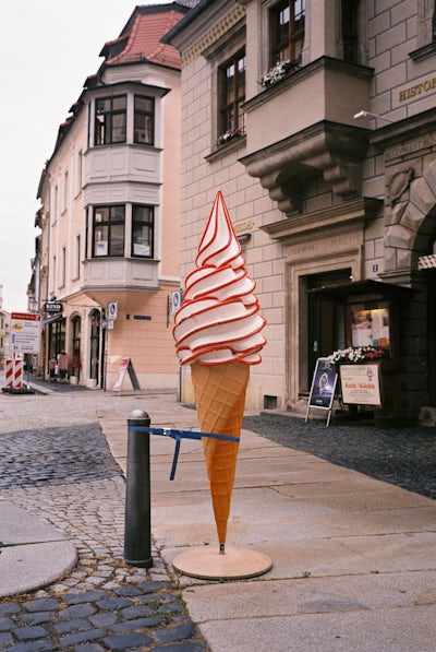 Ice Cream in Zittau, Germany