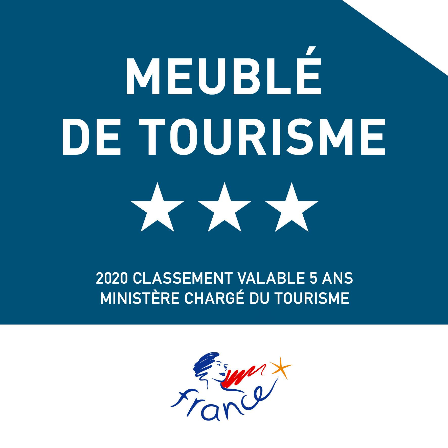 Meublé de tourisme classé 3 étoiles