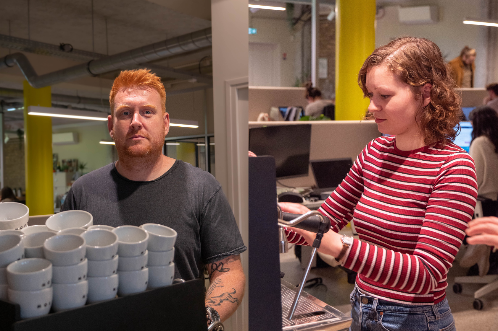 Matthieu et Léa, nos deux nouveaux stagiaires aux Compotes !
