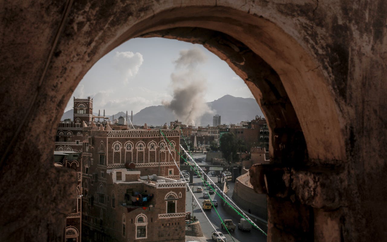 Attaque sur Sana'a en janvier 2015