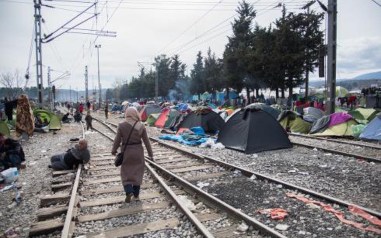 Réfugiés à Idomeni © Fotis Filippou /AI