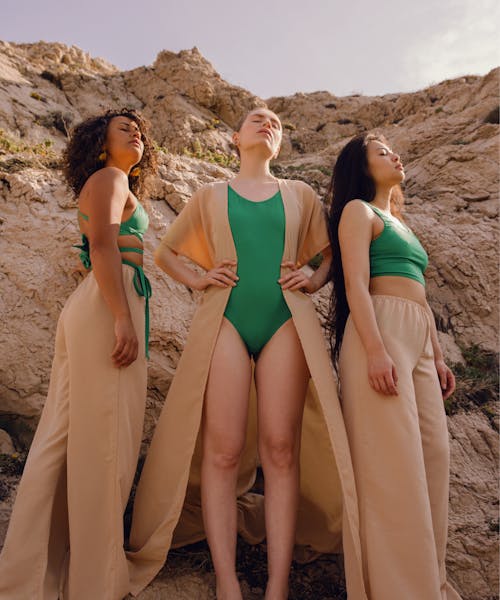 haut de maillot de bain alison vert - Maison Finou, la lingerie thérapie