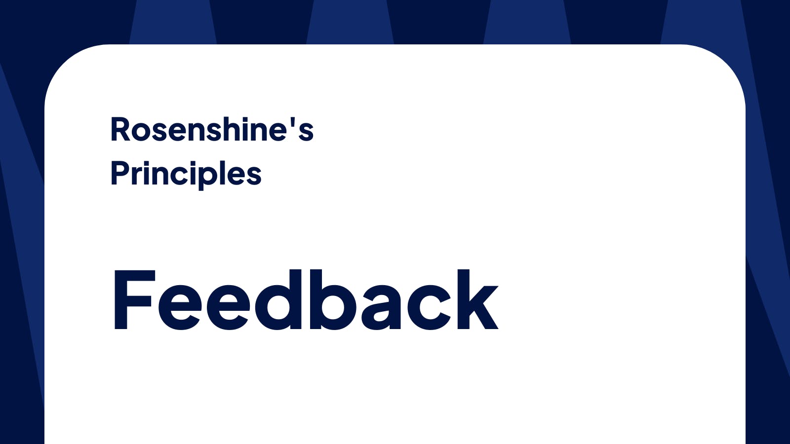 Cover image blog_ Gather student feedback in engaging ways - applying Rosenshine's principles