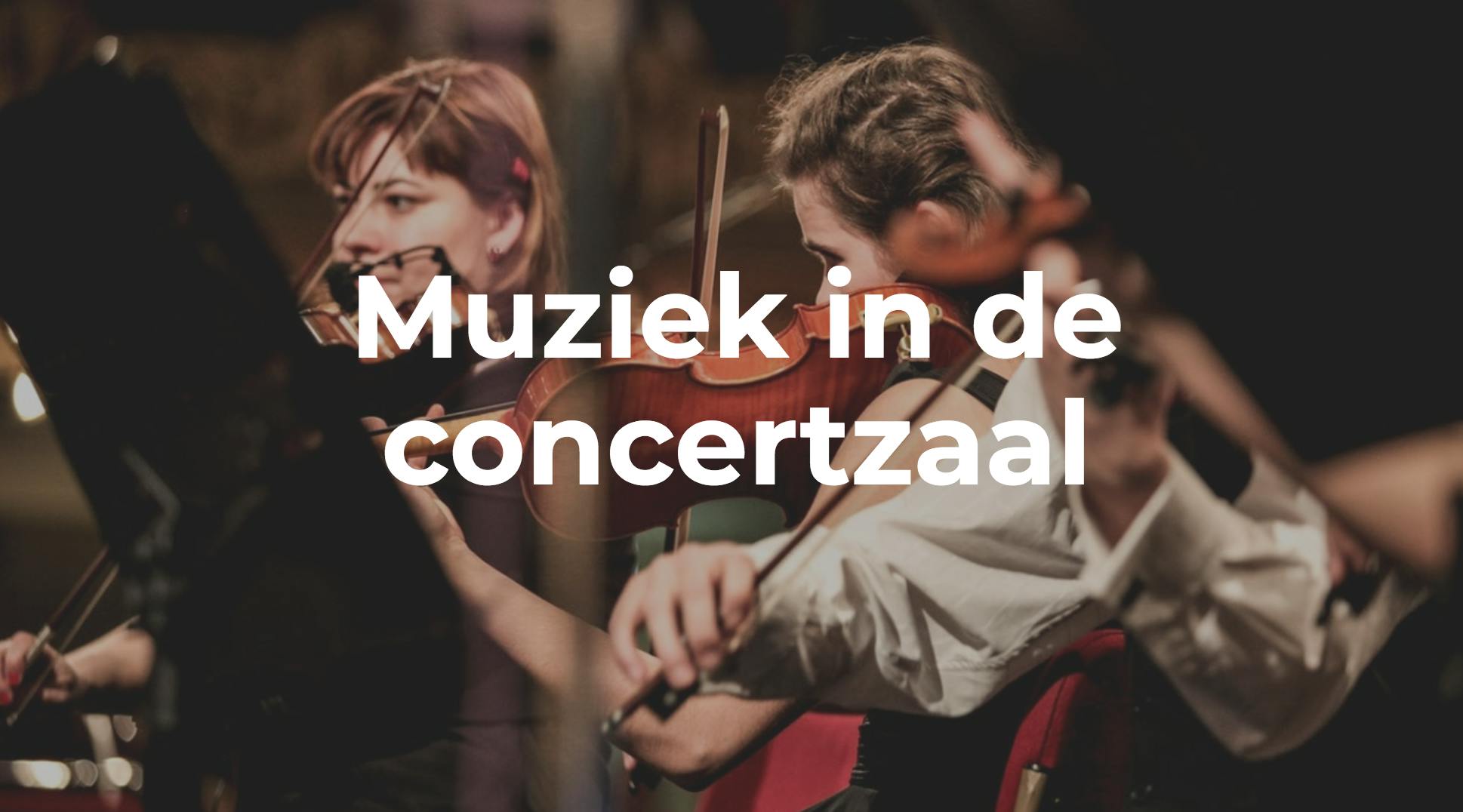 Les muziek in de concertzaal