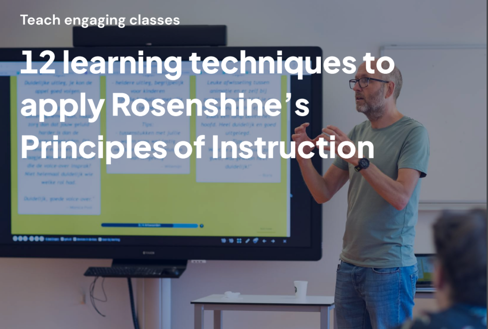 Free Webinar And CPD Paper: Rosenshine's Theory Translated In Practical ...