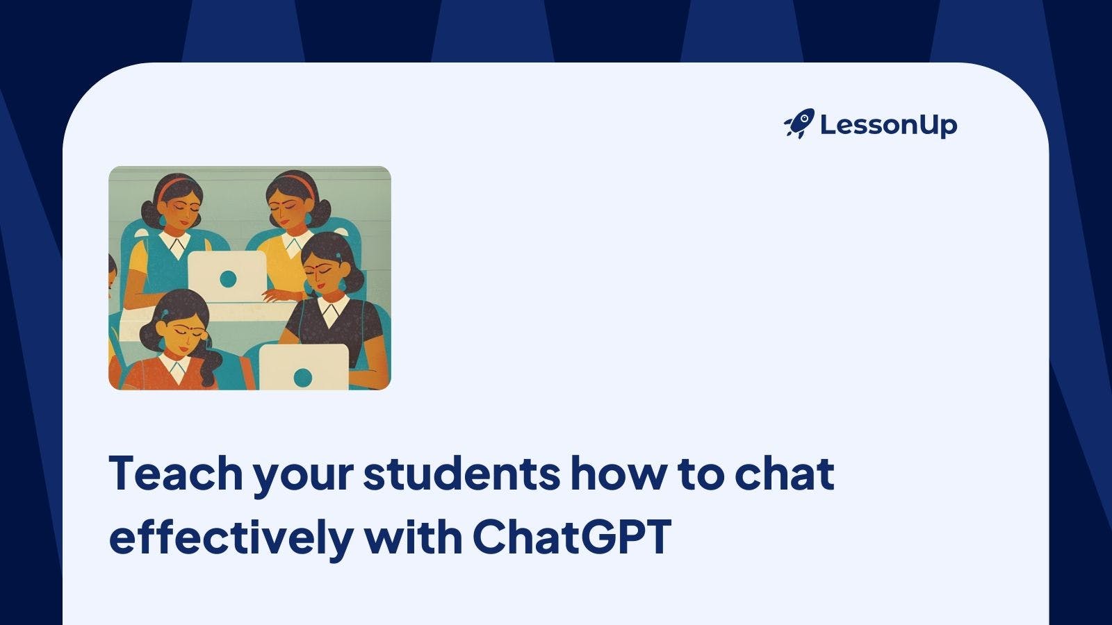 Students using ChatGPT in a classroom