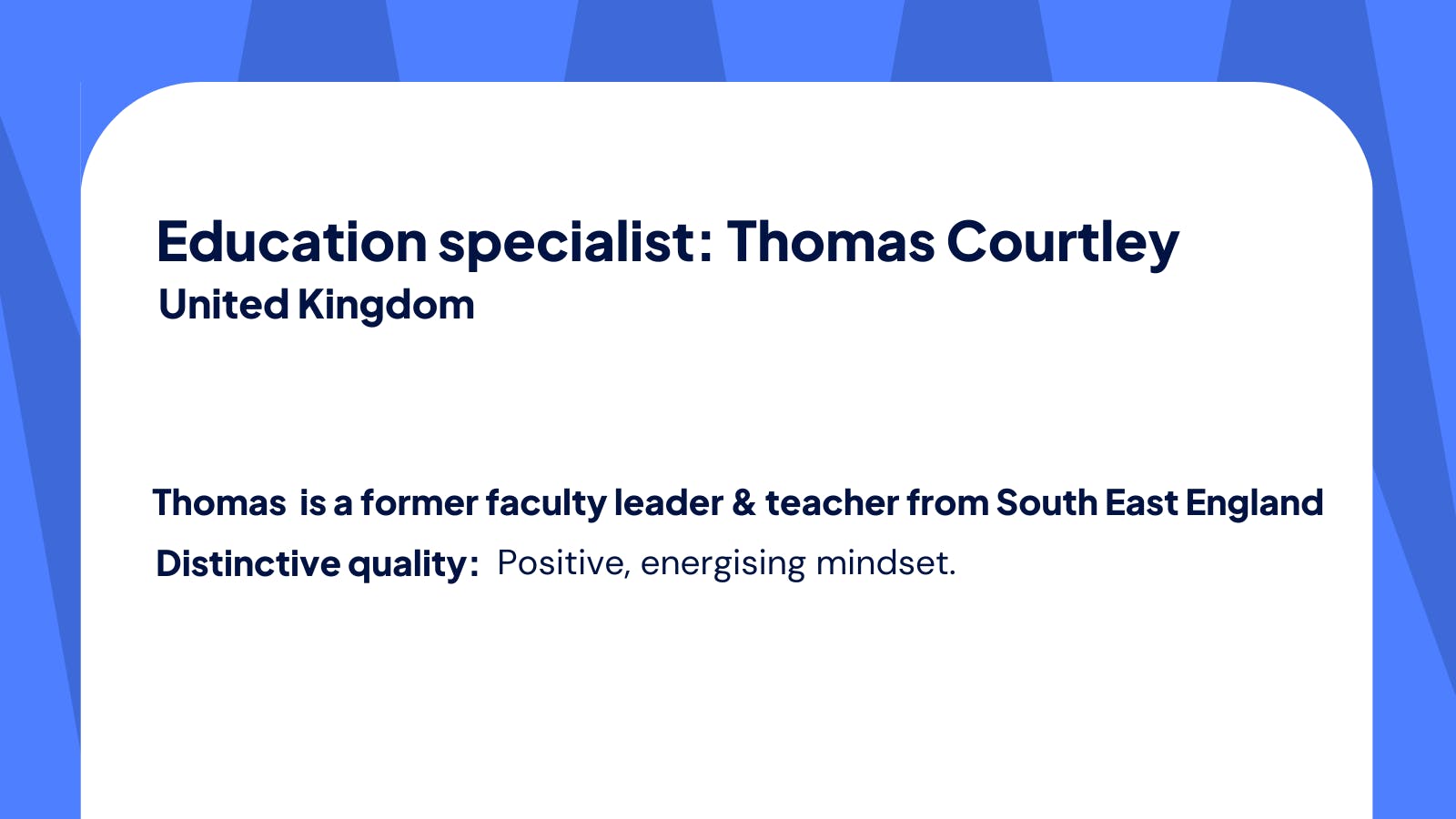 Cover image blog_ Meet Thomas Courtley, our inspiring Education Specialist for the UK - Part 1