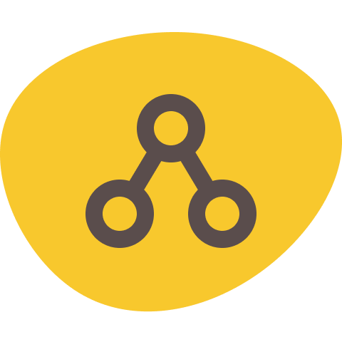 sharing pictogram