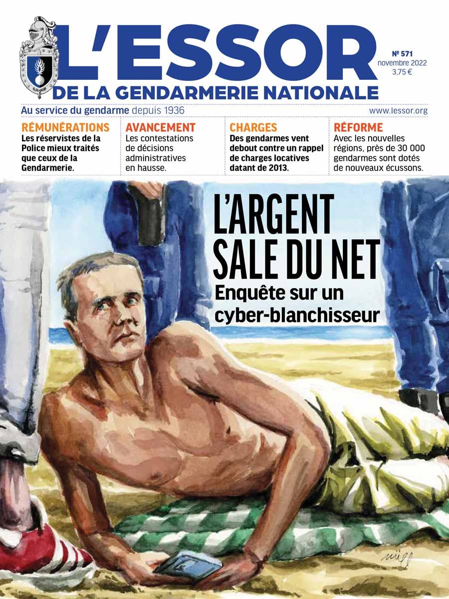 Un de L'Essor de la Gendarmerie n°571, publié en novembre 2022.