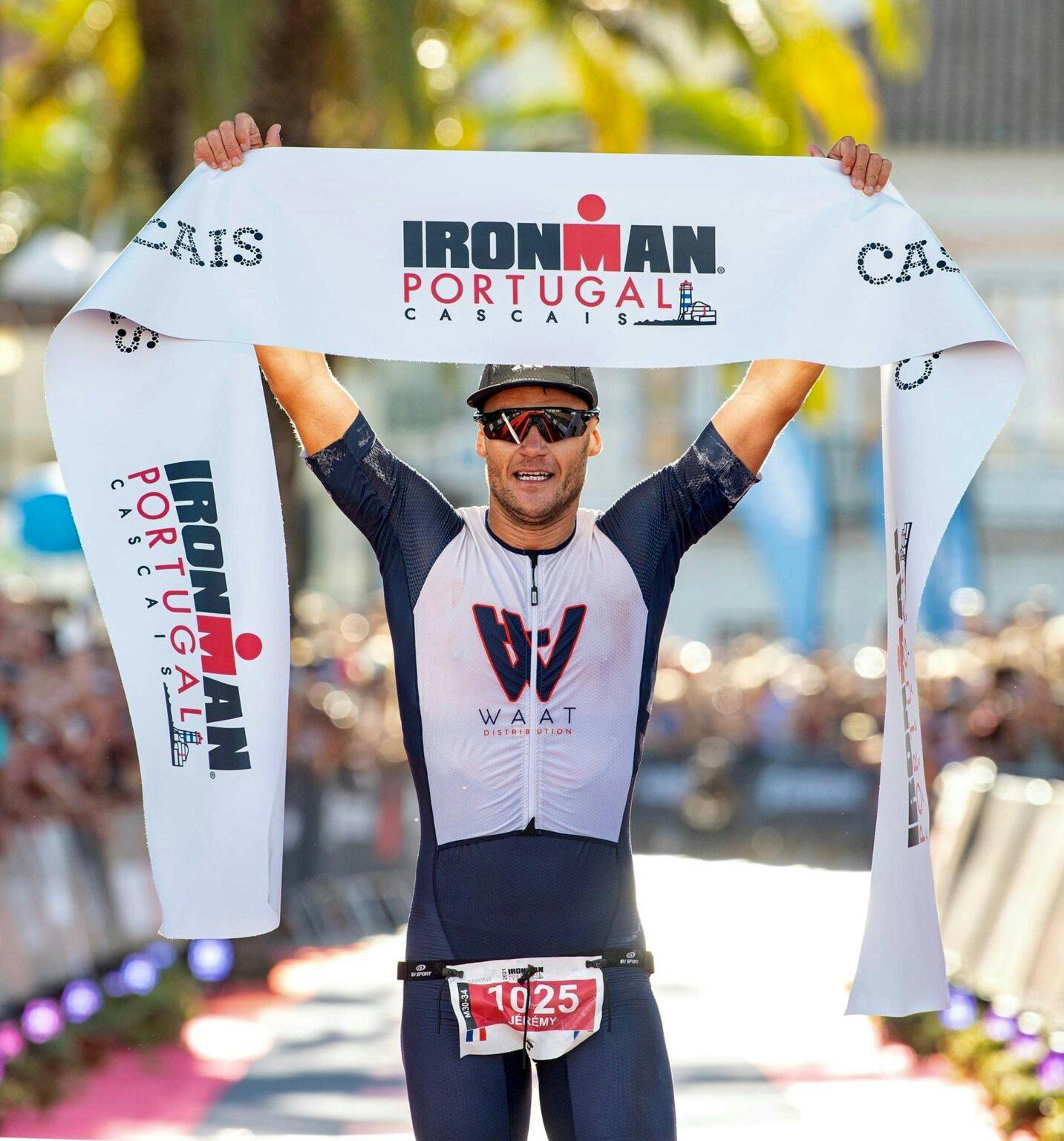 Jérémy Beaudi, ici lors de sa victoire à l'Ironman du Portugal en 2021. (photo JB)