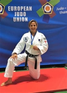 Le maréchal des logis-chef Marjorie Garcia, ceinture noire de judo en catégorie moins de 52 kg (Photo Gendarmerie nationale).