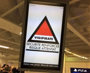 panneau vigipirate Orly L'Essor