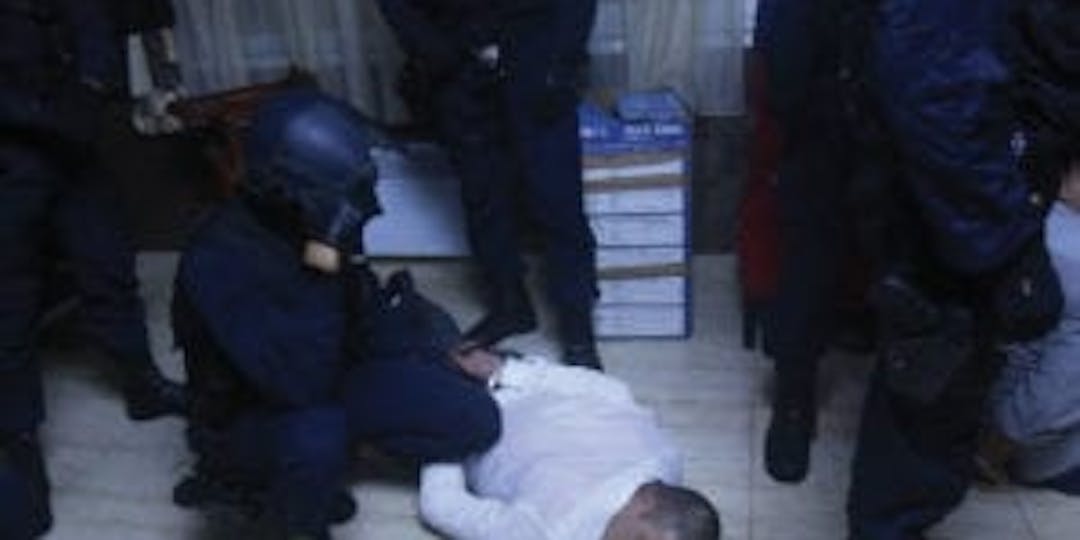 Arrestation d'un malfaiteur présumé lors d'une opération de gendarmerie (photo d'illustration)