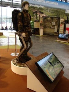 L'exosquelette Hercule, présenté à Eurosatory (Crédit photo: DR).
