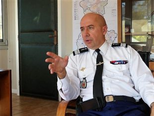 Philippe OTT, alors colonel, commandant la région Auvergne (Photo: AV/L'Essor).