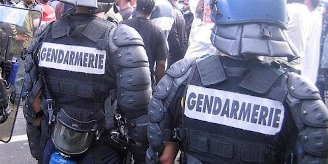 Gendarmes mobiles en opération de maintien de l'ordre (Photo d'illustration)