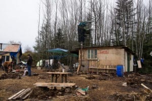 La ZAD, en 2012 (Crédit photo Non à l'aéroport Notre-Dame-des-Landes).