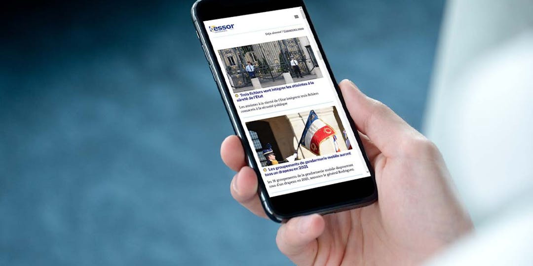 La nouvelle version du site internet de L'Essor est particulièrement adaptée à la lecture sur mobile qui représente aujourd'hui près de 80% des visites. (Illustration: LP/L'Essor)