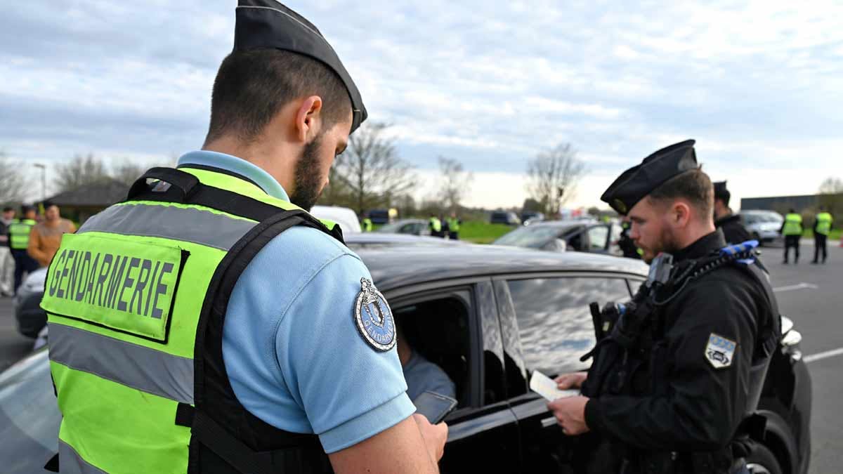 Dans le cadre d'une opération "Place nette", des gendarmes de l'escadron départemental de sécurité routière (EDSR) de la Loire-Atlantique et des douaniers ont mené un vaste contrôle sur la route nationale très fréquentée reliant Nantes à Rennes, appuyés par les gendarmes mobiles d'un escadron "Guépard". (Photo: L.Picard / L'Essor)