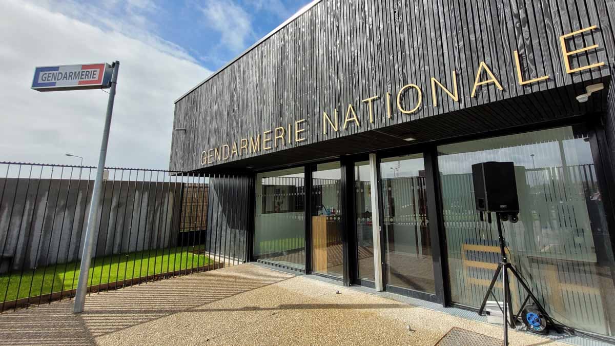 Après près d'un an et demi de travaux, la nouvelle brigade de gendarmerie de Sainte-Pazanne (Loire-Atlantique) a ouvert ses portes en décembre 2022. (Photo: L.Picard / L'Essor)