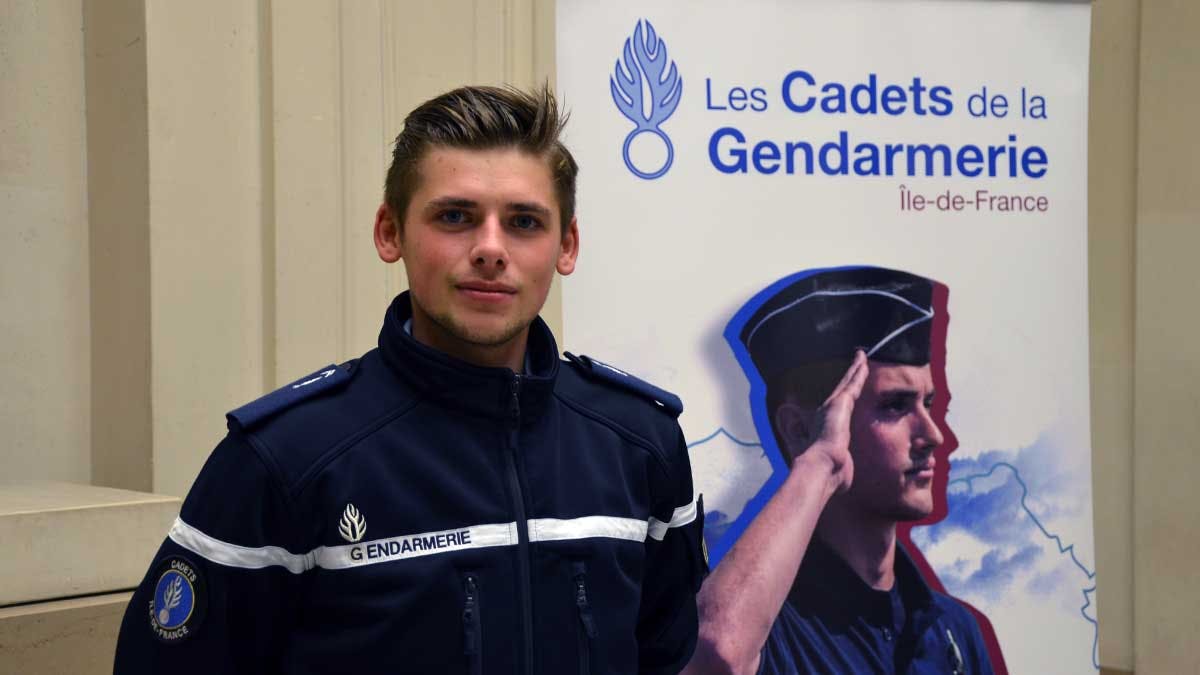 Avoir avoir suivi la formation des cadets de la Gendarmerie en 2019/2020, Enzo a souhaité s'engager en tant que réserviste opérationnel, le temps de finir ses études à la suite desquelles il envisage de passer le concours officier. (Photo: L.Picard/L'Essor)