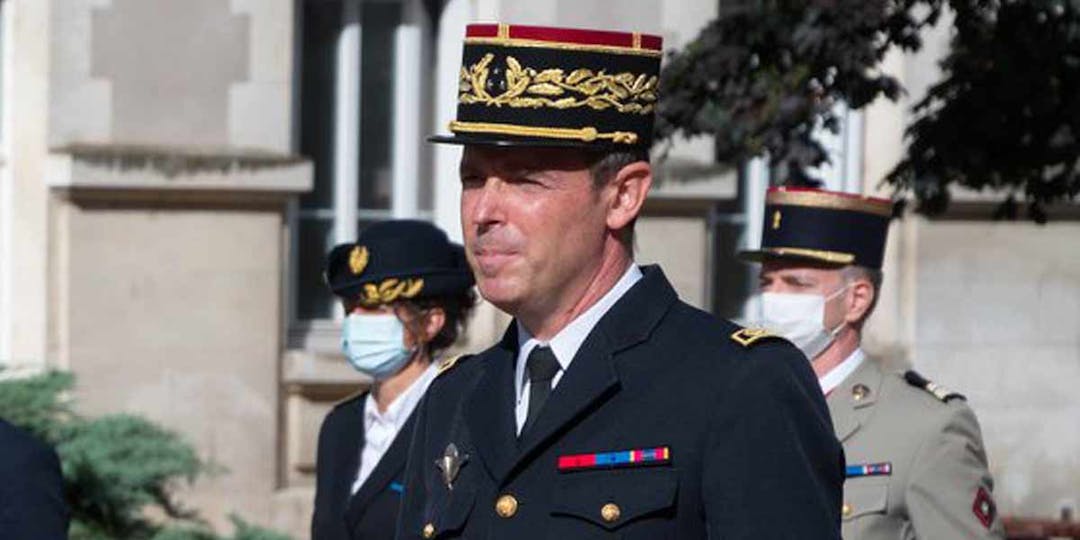 Le général Frédéric Aubanel, lors d'une cérémonie en Indre-et-Loire, à l'automne 2020. (Photo: Gendarmerie Indre-et-Loire)