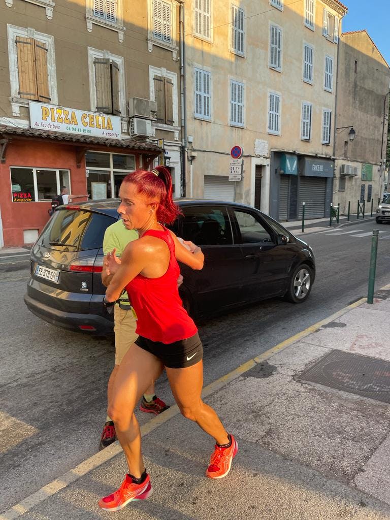 La gendarme Karine Moreau est en forme, à l'approche des championnats de France militaire de cross-country (photo EM)