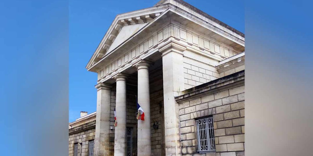 Le tribunal judiciaire de Niort, où s'est déroulée la première journée du procès en correctionnelle de neufs syndicalistes et militants écologistes. (Photo: Justice)