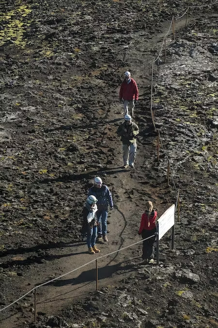 Hiking to Inside the Volcano