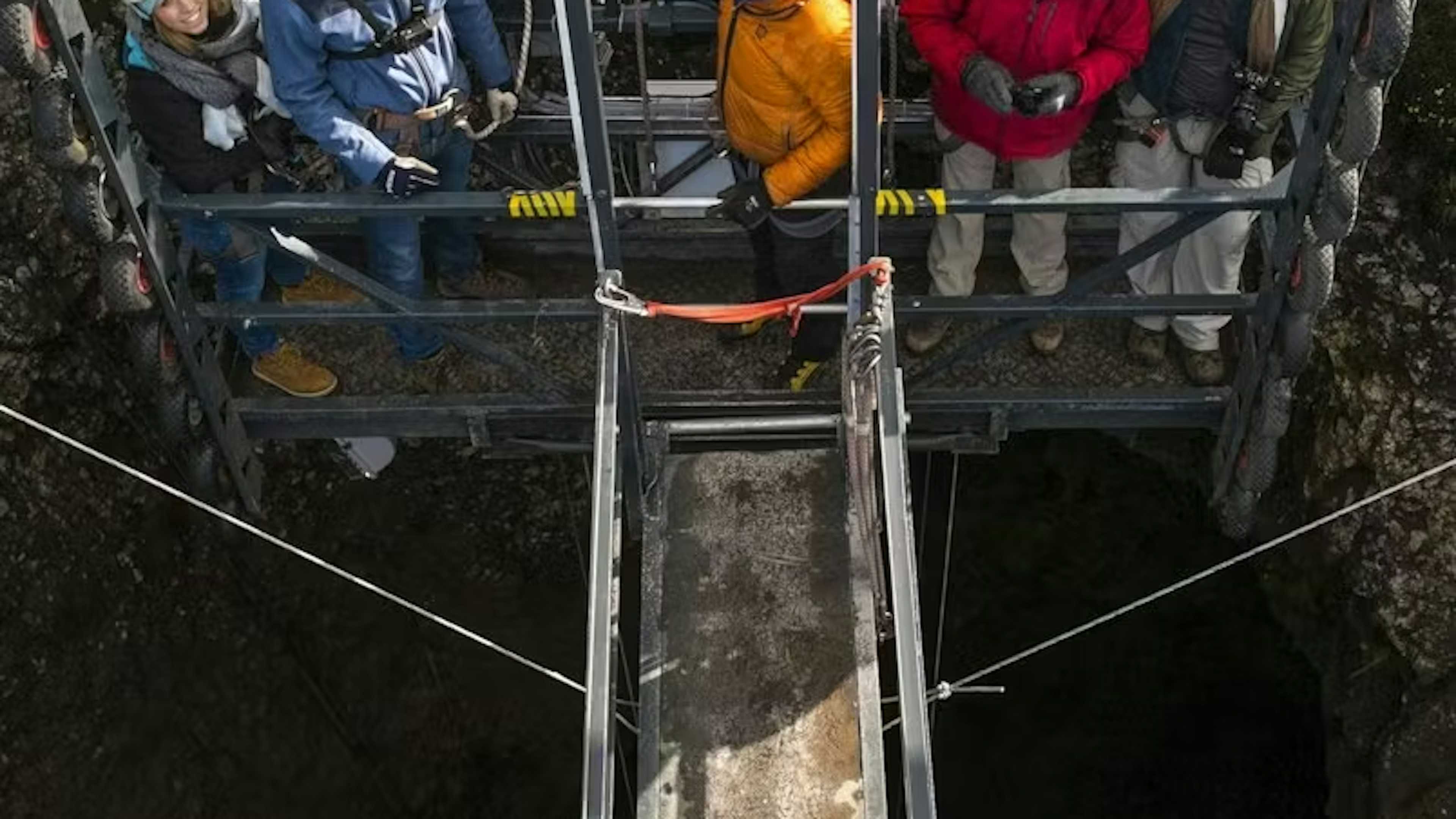 Inside The Volcano Elevator