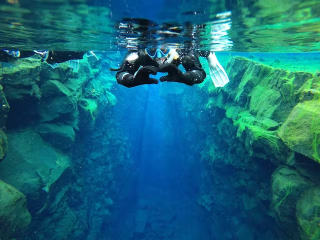 Snorkeling in Silfra