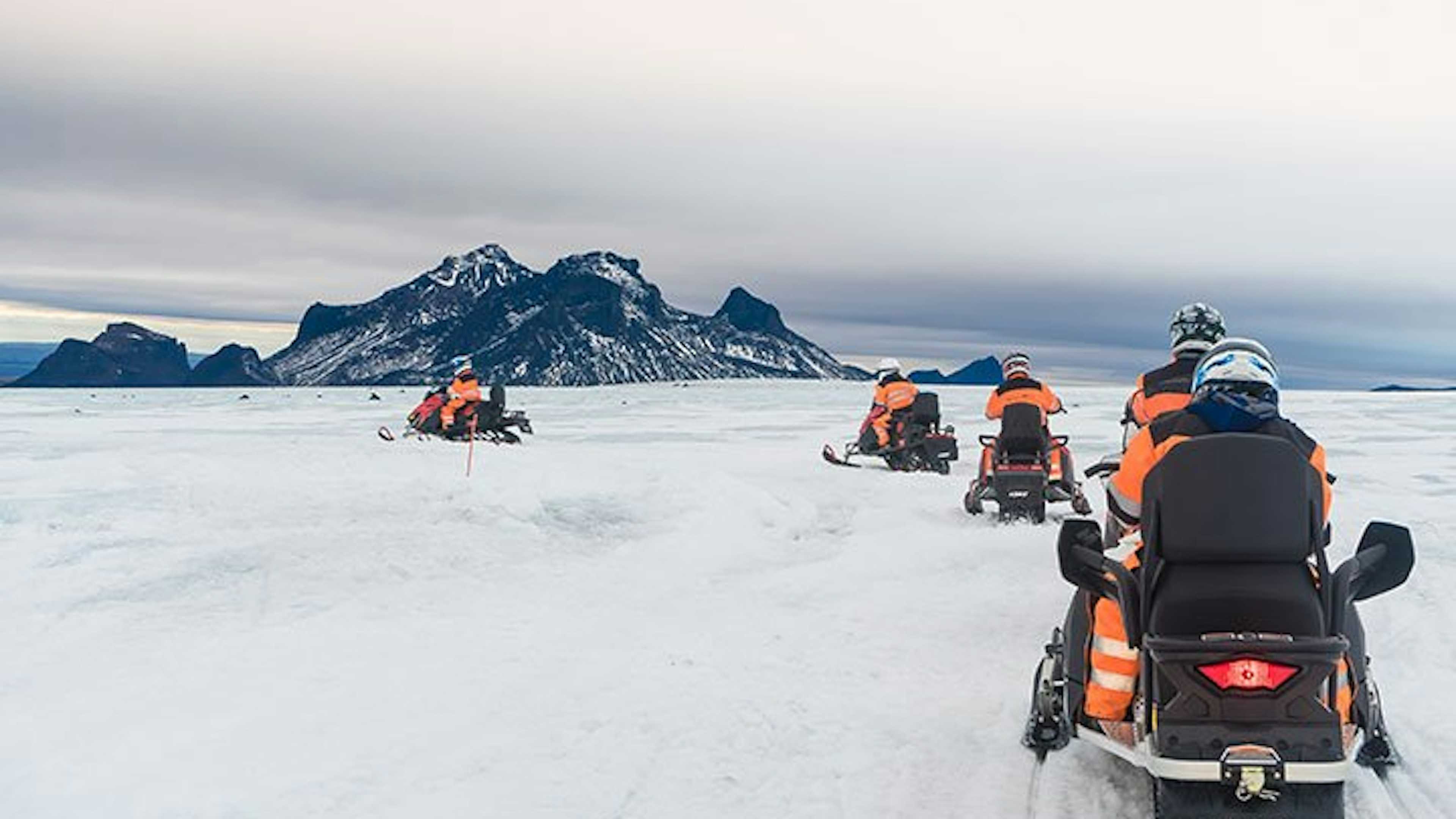 Snowmobile from Skjól (Geysir Area - Golden Circle)