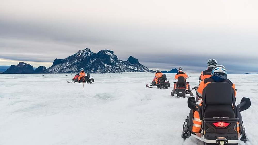 Snowmobile from Skjól (Geysir Area - Golden Circle)