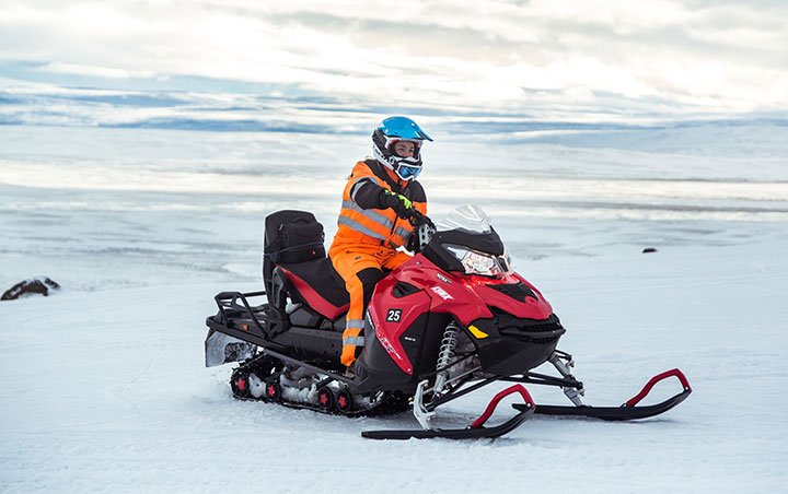 Snowmobile from Skjól (Geysir Area - Golden Circle)
